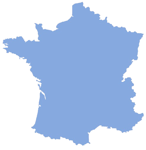Carte de France — zones d'intervention couvertes par notre réseau